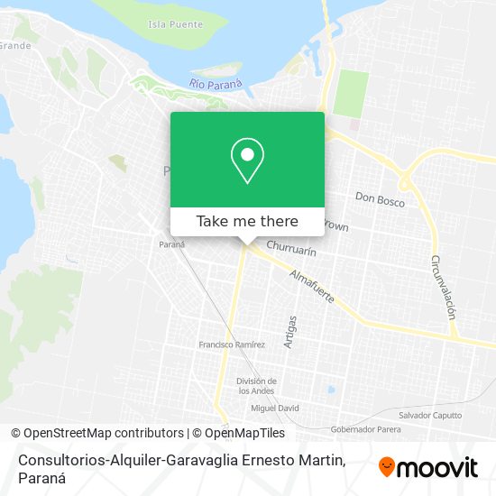 Mapa de Consultorios-Alquiler-Garavaglia Ernesto Martin