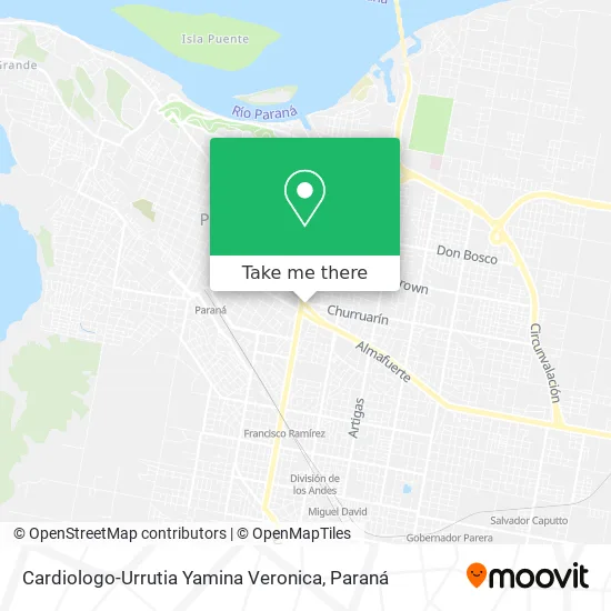 Cardiologo-Urrutia Yamina Veronica map