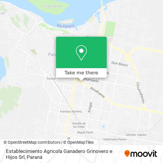 Mapa de Establecimiento Agricola Ganadero Grinovero e Hijos Srl