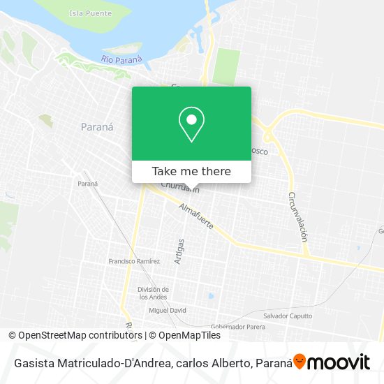 Gasista Matriculado-D'Andrea, carlos Alberto map