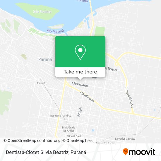 Mapa de Dentista-Clotet Silvia Beatriz