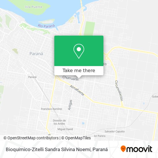 Bioquímico-Zitelli Sandra Silvina Noemí map