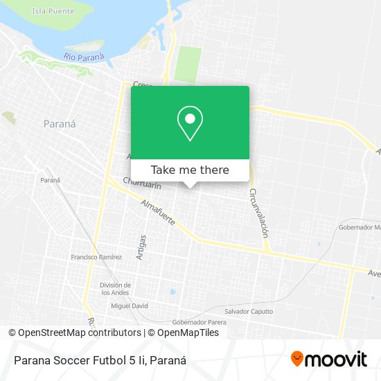 Mapa de Parana Soccer Futbol 5 Ii