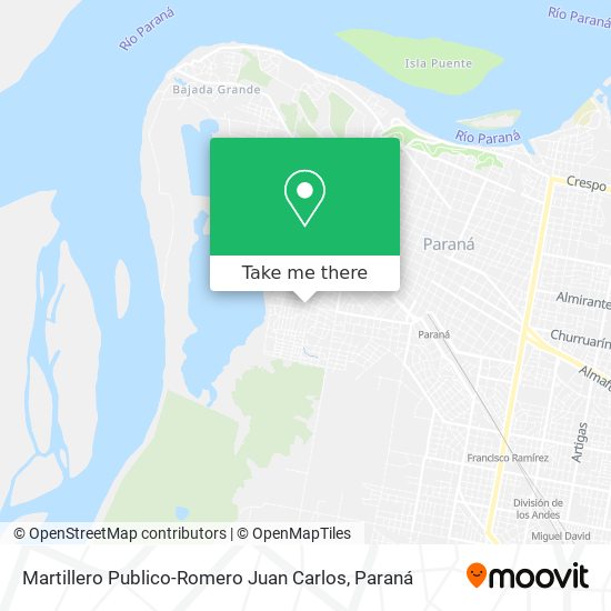Mapa de Martillero Publico-Romero Juan Carlos