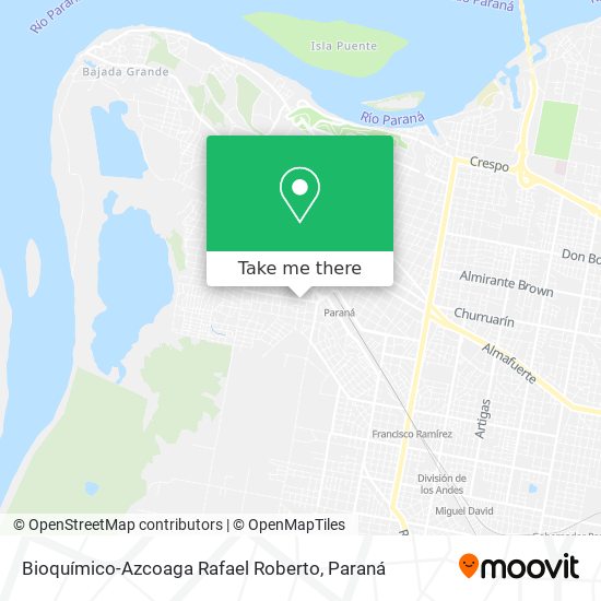 Mapa de Bioquímico-Azcoaga Rafael Roberto