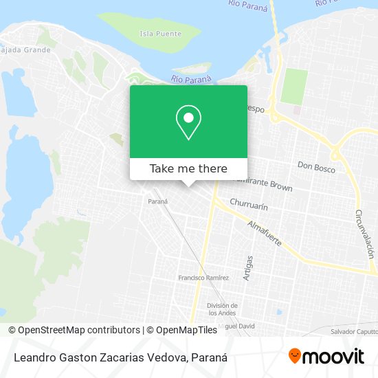 Mapa de Leandro Gaston Zacarias Vedova