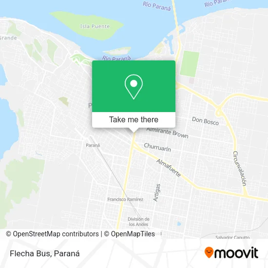 Mapa de Flecha Bus
