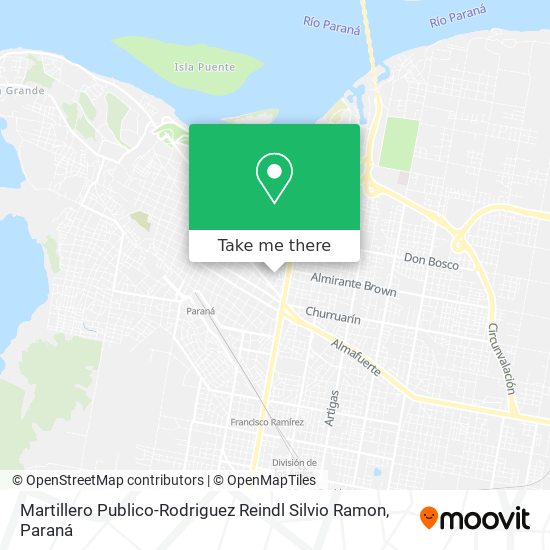 Mapa de Martillero Publico-Rodriguez Reindl Silvio Ramon