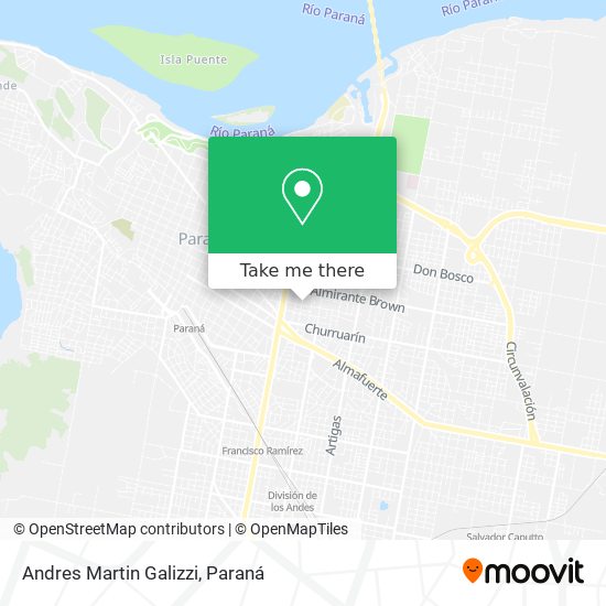 Mapa de Andres Martin Galizzi