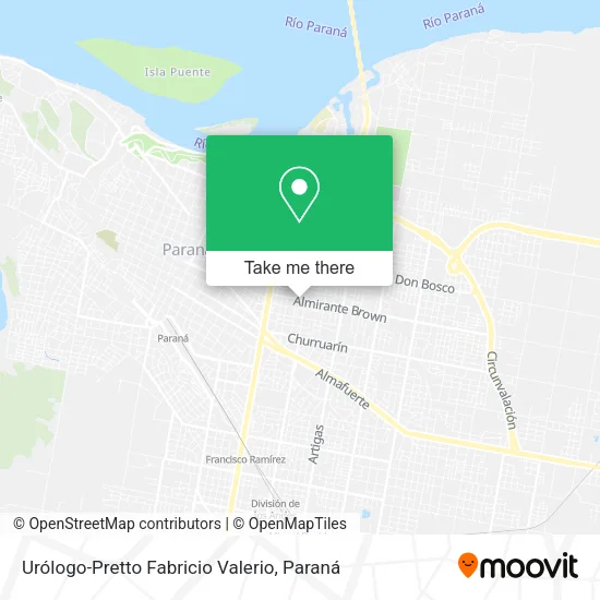 Mapa de Urólogo-Pretto Fabricio Valerio