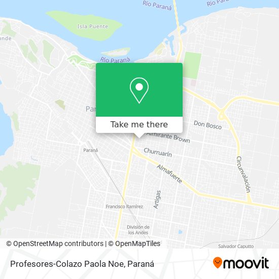 Profesores-Colazo Paola Noe map