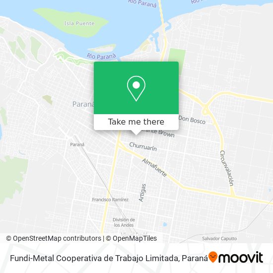 Mapa de Fundi-Metal Cooperativa de Trabajo Limitada