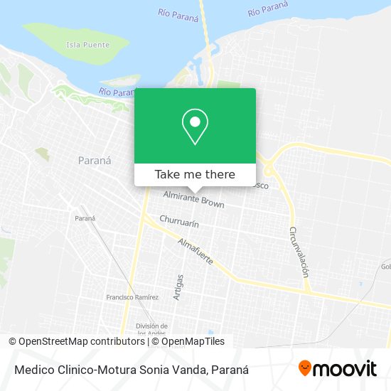 Mapa de Medico Clinico-Motura Sonia Vanda