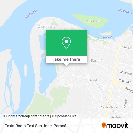 Mapa de Taxis-Radio Taxi San Jose