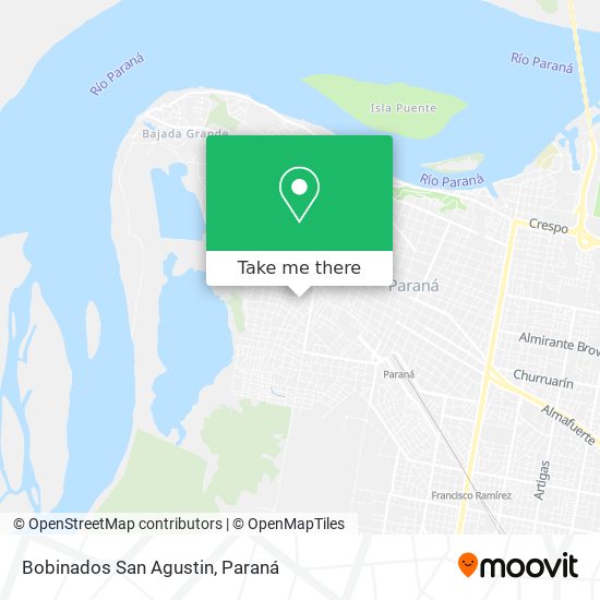 Bobinados San Agustin map