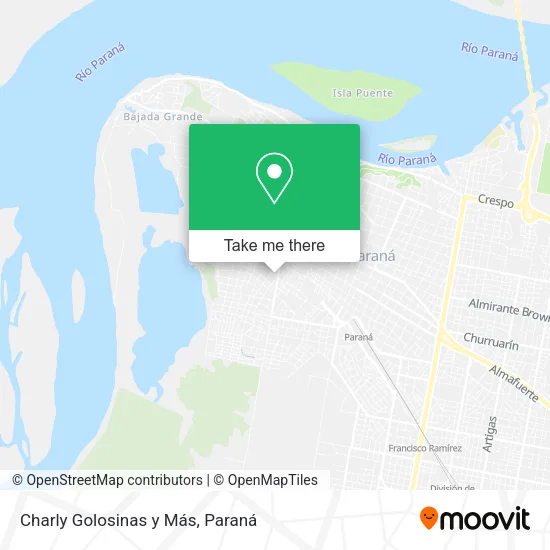 Mapa de Charly Golosinas y Más