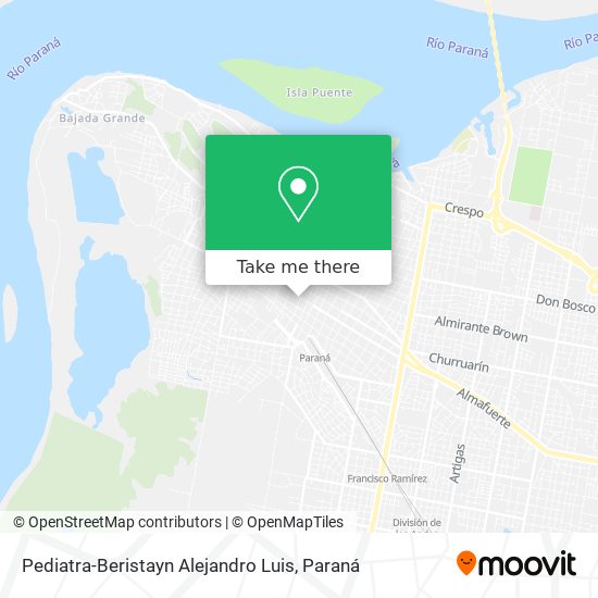 Mapa de Pediatra-Beristayn Alejandro Luis