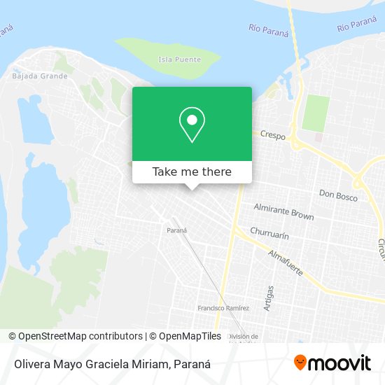 Olivera Mayo Graciela Miriam map