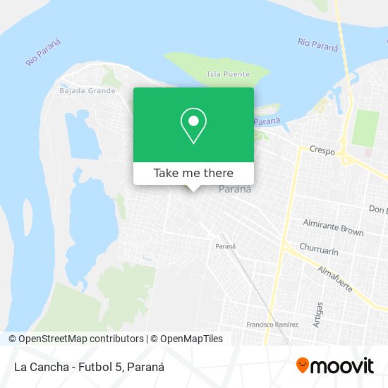 Mapa de La Cancha - Futbol 5