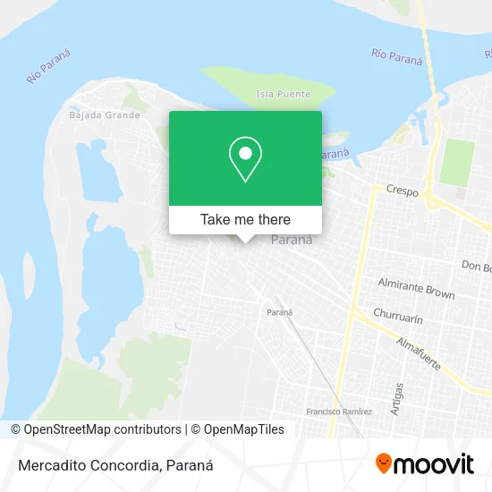 Mapa de Mercadito Concordia