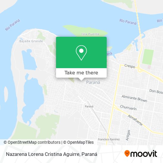 Nazarena Lorena Cristina Aguirre map