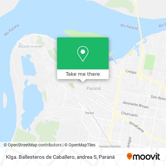 Klga. Ballesteros de Caballero, andrea S map