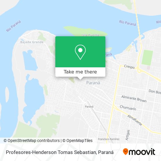Profesores-Henderson Tomas Sebastian map