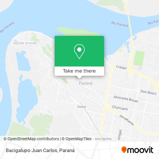 Bacigalupo Juan Carlos map