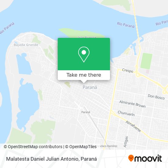 Malatesta Daniel Julian Antonio map