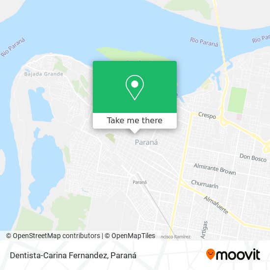 Dentista-Carina Fernandez map