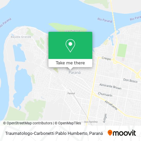 Mapa de Traumatologo-Carbonetti Pablo Humberto