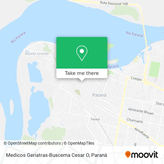 Medicos Geriatras-Buscema Cesar O map