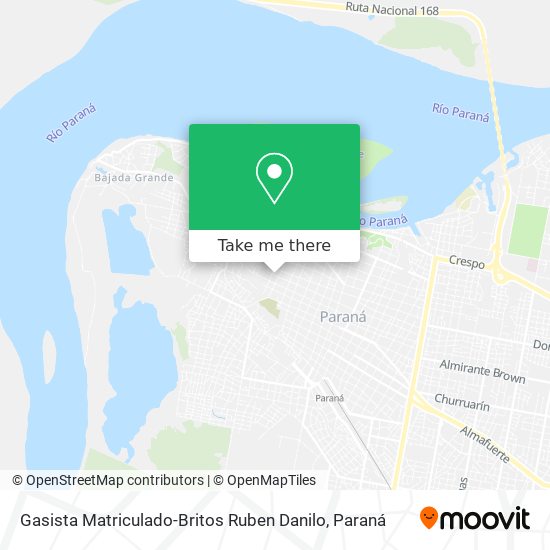 Mapa de Gasista Matriculado-Britos Ruben Danilo
