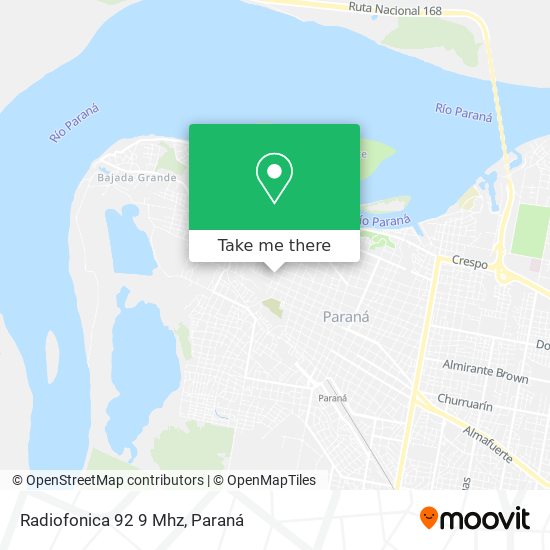 Radiofonica 92 9 Mhz map