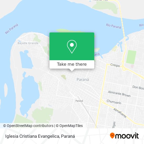 Mapa de Iglesia Cristiana Evangelica