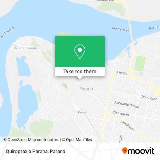 Mapa de Quiropraxia Parana