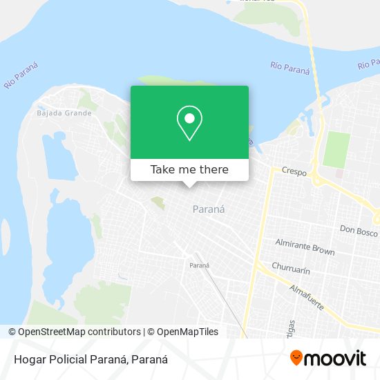 Hogar Policial Paraná map