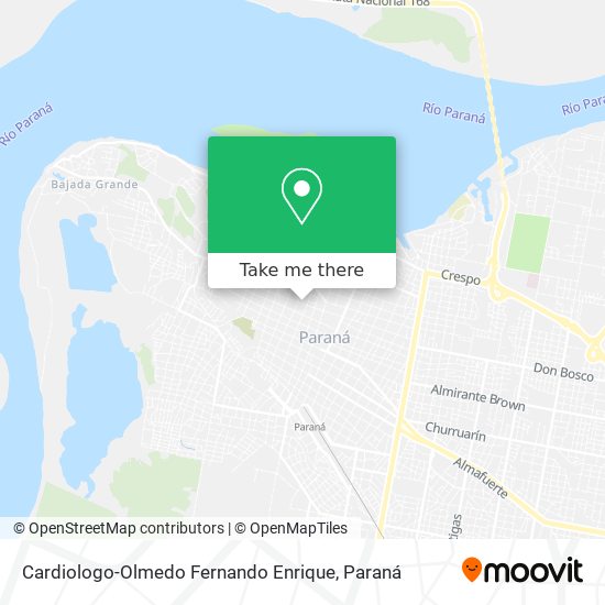 Mapa de Cardiologo-Olmedo Fernando Enrique