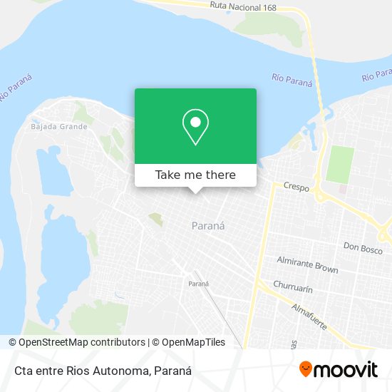 Mapa de Cta entre Rios Autonoma