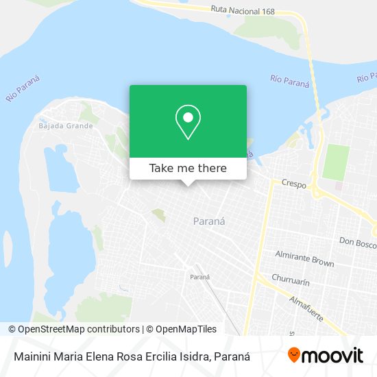 Mainini Maria Elena Rosa Ercilia Isidra map