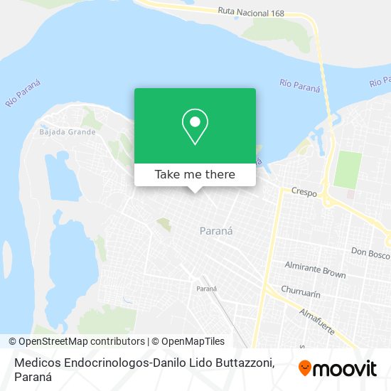 Mapa de Medicos Endocrinologos-Danilo Lido Buttazzoni