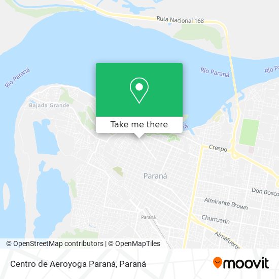 Mapa de Centro de Aeroyoga Paraná