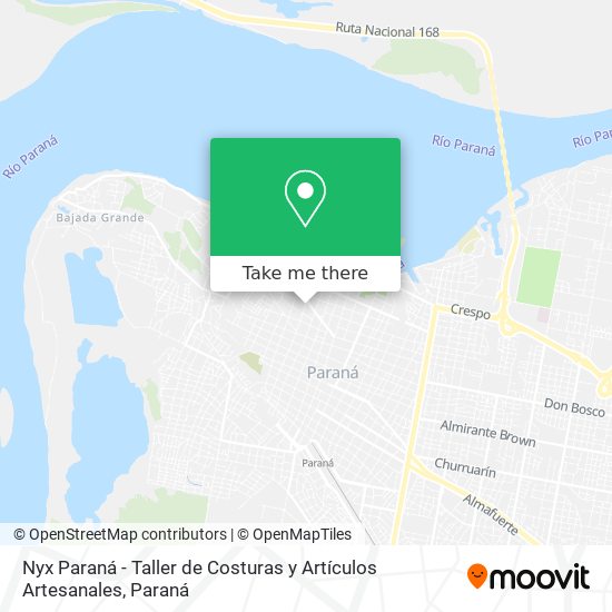 Nyx Paraná - Taller de Costuras y Artículos Artesanales map