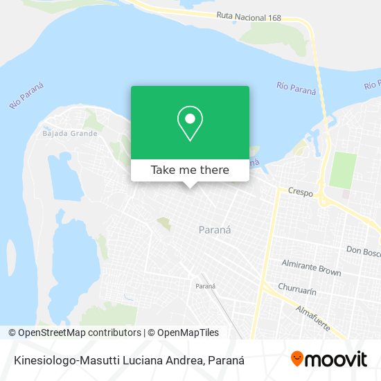 Kinesiologo-Masutti Luciana Andrea map