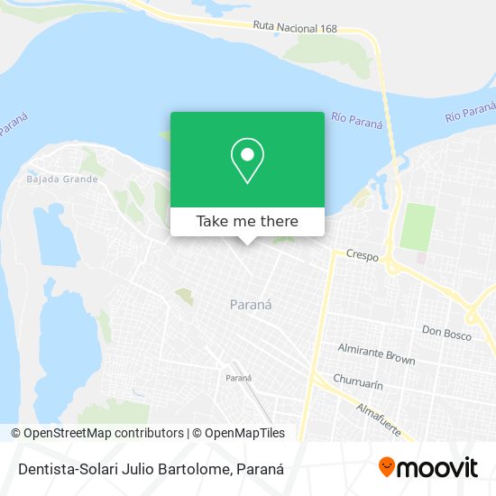 Dentista-Solari Julio Bartolome map