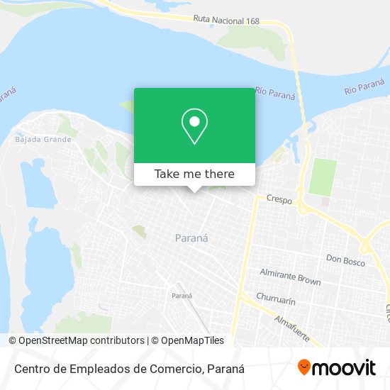 Centro de Empleados de Comercio map