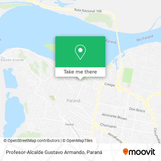 Profesor-Alcalde Gustavo Armando map