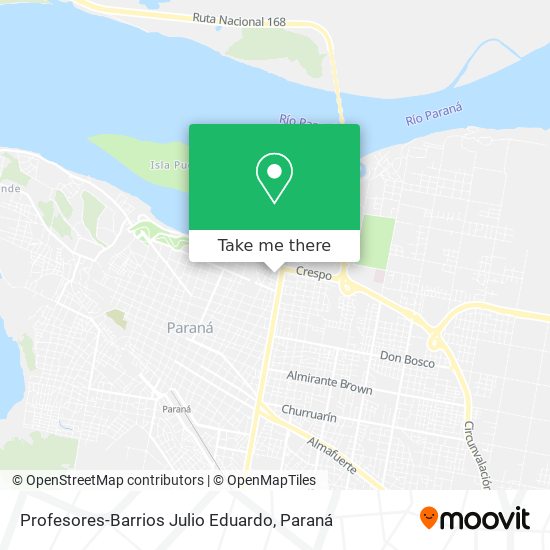 Mapa de Profesores-Barrios Julio Eduardo