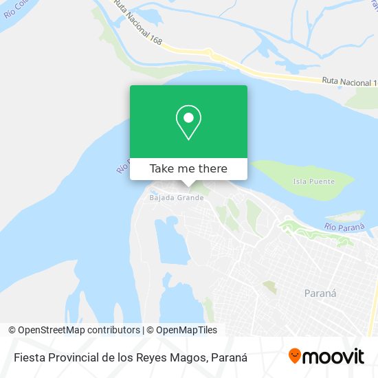 Fiesta Provincial de los Reyes Magos map