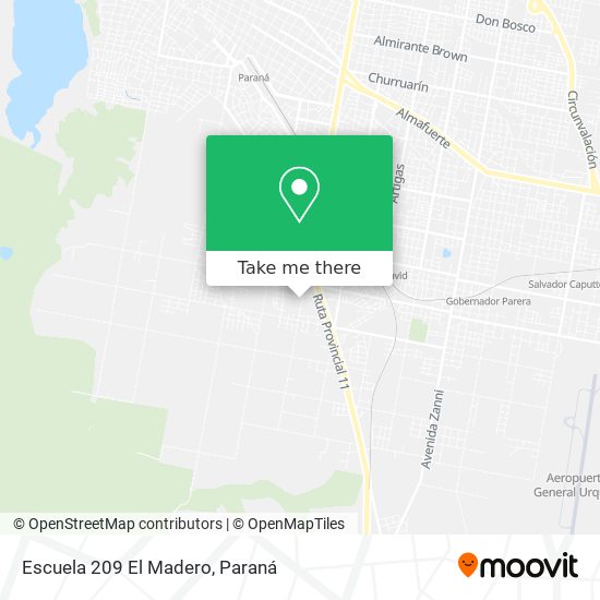 Escuela 209 El Madero map